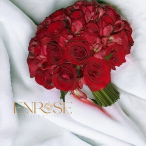 Buquê de Noiva com Rosas Vermelhas