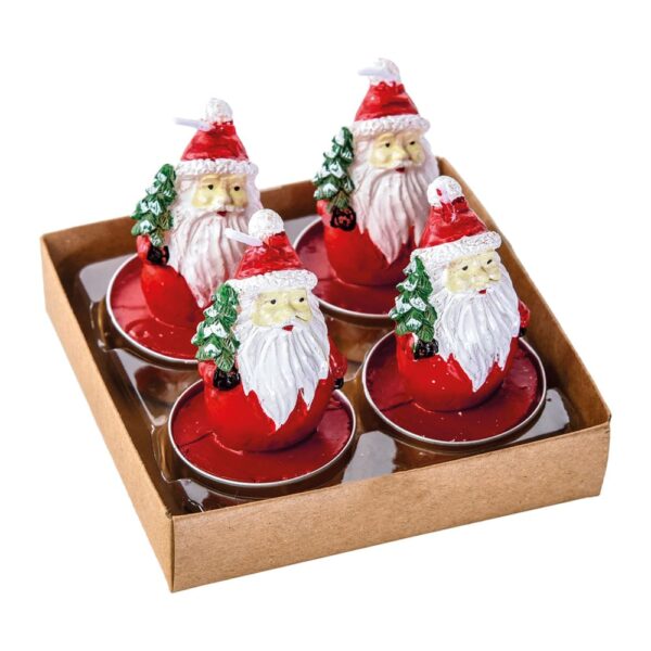 VELA NATALINA 3D NOEL 6 cm com 4 und