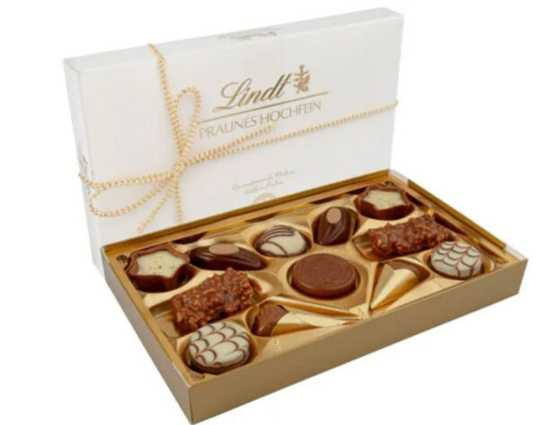 Caixa de bombons Pralinas Masterpieces 120g.